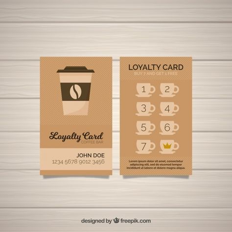 Shop Card Design, Loyalty Card Coffee, Gym Ads, Loyalty Card Design, Esthetician Supplies, Modern Coffee Shop, Loyalty Card Template, Coffee Cards, Branding And Marketing