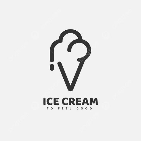 An ice cream cone represents the delightful and refreshing treat of ice cream available at the park Vector Ice Cream, Ice Cream Logos, Logo Ice Cream, Ice Cream Logo, Bloxburg Decals, Best Ice Cream, An Ice Cream, Clothing Logo, Ice Cream Cone