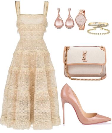 Pretty Casual Dresses, Old Money Outfit, Nude Strappy Heels, Money Outfit, Looks Chic, Outfit Shoplook, Cute Outfit, Fancy Outfits, Mode Vintage