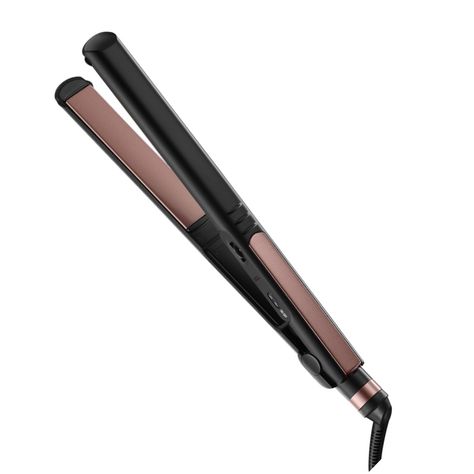 InfinitiPRO by Conair Titanium Ceramic Flat Iron, 1", Rose Gold - Walmart.com - Walmart.com Flat Irons Best, Flat Iron Hair, Titanium Flat Iron, Rose Gold Flats, Ceramic Flat Iron, Hair Straighteners Flat Irons, Iron Hair, Hair Straightening Iron, Flat Iron Hair Styles