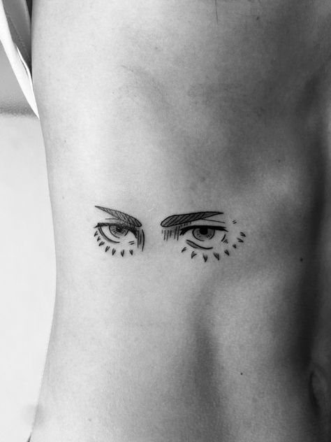 Eren Jaeger Eyes Tattoo, Eren Eyes Tattoo, Eren Tattoo Ideas, Eren Jaeger Tattoo Ideas, Attack On Titan Tattoo Eren, Hip Tattoo Men, Eren Yeager Tattoo, Shingeki No Kyojin Tattoo, Tattoo Ideas For Your Kids