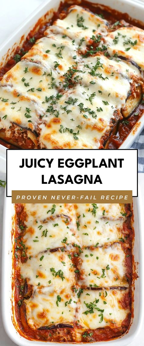 Image for Juicy Eggplant Lasagna Aip Lasagna, Eggplant Lasagna Vegetarian, Keto Eggplant Lasagna, Eggplant Parmesan Lasagna, Lasagna Eggplant, Eggplant Lasagna Recipe, Healthy Lasagna Recipes, Healthy Lasagna, Aubergine Recipe