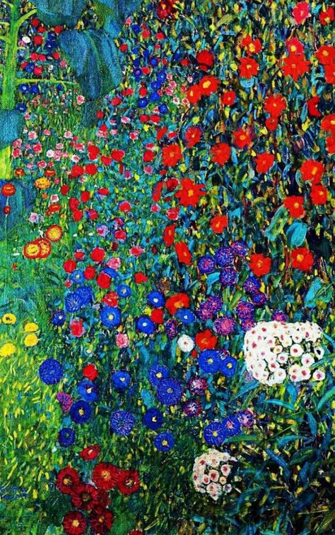 🌎 Farm garden with sunflowers / 1907 / Gustave Klimt ( 8.10.18 Farm Garden With Sunflowers Klimt, Gustav Klimt Flowers, Klimt Sunflower, Klimt Flowers, Garden With Sunflowers, Klimt Flower Garden, Matthew Wong, Austrian Painter, Artist Workshop