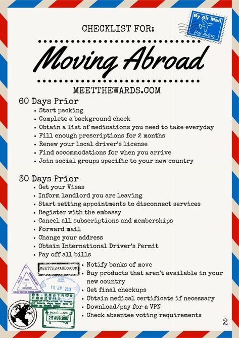 International Move Checklist, Move Checklist, Checklist For Moving, Study Abroad Packing, Abroad Packing List, Moving Countries, International Move, Teach Abroad, Moving Abroad