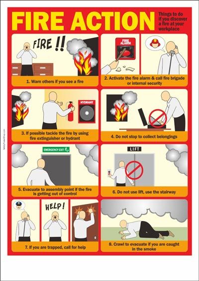 If you ever discover a fire in your workplace, here are a few steps you'll want to take! Fire Safety Poster, Safety Pictures, Safety Topics, Office Safety, Fire Safety Tips, Health And Safety Poster, Safety Slogans, Safety Poster, Fire Drill