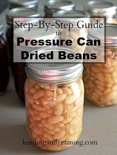 Pressure Canning Dried Beans, Pressure Canning Beans, Canning Pinto Beans Pressure, Bean Canning Recipes, Pinto Bean Recipes Canned, Canning Pinto Beans, Canning Dry Beans, Canning Dried Beans, Canning Beans