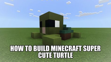 Super Cute Turtle Mini-Build. Check out my Tutorials of Mini-Series block by block on My YouTube channel. #minecraft #cute #mini #turtle Turtle Minecraft Build, Minecraft Turtle, Build Minecraft, Mini Turtle, Mini Turtles, Cute Turtle, Minecraft Architecture, Minecraft Builds, Cute Turtles