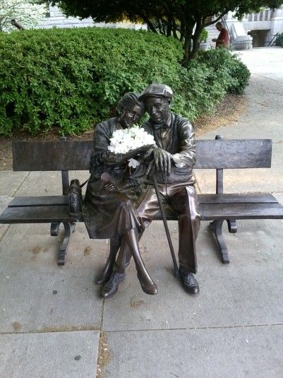 Decatur Square, Decatur GA ~ love the bronze couple. <3 Thomas Jefferson is nearby, too. Atlanta Neighborhoods, Kids Going To School, French Colonial, Science Museum, Georgia On My Mind, Childrens Museum, Southern Girl, Something Old, Blue House