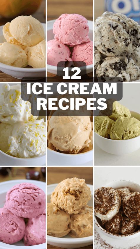 Easy Homemade Ice Cream Recipes, Lemon Ice Cream Recipe, The Cooking Foodie, Homemade Ice Cream Maker, Easy Ice Cream Recipe Homemade, Homemade Ice Cream Recipes Machine, Mango Ice Cream Recipe, Hazelnut Ice Cream, Homemade Chocolate Ice Cream