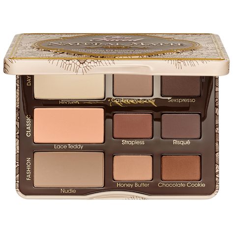 Too Faced Natural Matte Eye Palette   - 10 Naked Palette Alternatives That Aren’t Crazy Expensive Too Faced Natural Matte, Eye Makeup Eyeshadow, Best Eyeshadow Palette, Eyeshadow For Blue Eyes, Neutral Eyes, Matte Eyeshadow Palette, Neutral Eyeshadow Palette, Matte Makeup, Best Eyeshadow