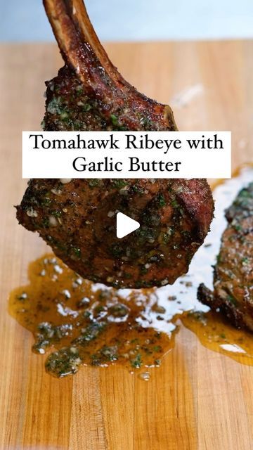 Sweet Baby Ray's Restaurant & Catering on Instagram: "Chef makes Tomahawk Ribeye Steaks!

INGREDIENTS
-2 Tomahawk Ribeye Steaks (36 oz each)
-2 tablespoons olive oil
-4 tablespoons Duce’s Wild Texas Rub
-2 tablespoons black pepper, coarsely ground

For the Garlic Butter:
-1/2 cup unsalted butter, softened
-2 cloves garlic, minced
-1 tablespoon fresh parsley, chopped
-Salt and pepper, to taste

INSTRUCTIONS
Preheat the Smoker:
-Preheat your smoker to 225°F. You’ll use this temperature to slow-cook the tomahawk steaks and infuse them with a smoky flavor before finishing with a high-heat sear.

Prepare the Steaks:
-Let the two tomahawk ribeye steaks sit at room temperature for 30 minutes to ensure even cooking.
-Rub each steak down with 1 tablespoon of olive oil. This will help the rub stick Tomahawk Steak Recipe Grill, Cowboy Ribeye Steak, Tomahawk Steak Recipe, Tomahawk Ribeye, Cubano Sandwich, Steak In Oven, Tomahawk Steak, Grilled Steak Recipes, Smoked Meats