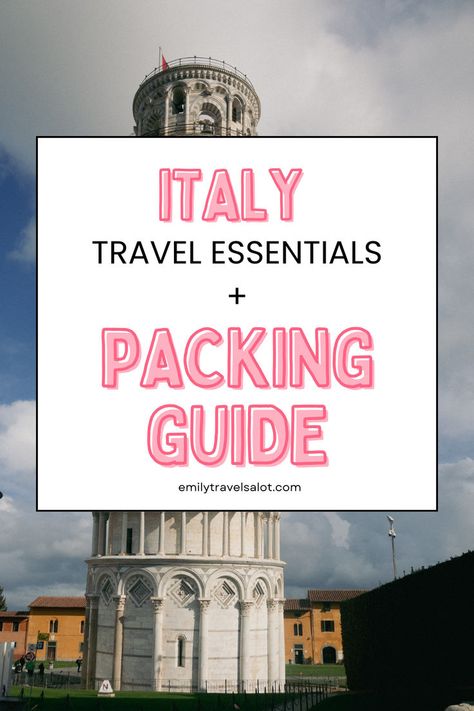 Discover the ultimate packing list for your trip to Italy! This blog post highlights all the essentials you need for a hassle-free vacation. From travel adapters for your electronics to the best travel wallets for keeping your valuables safe, we've covered it all. Whether you're planning to explore the Colosseum in Rome or enjoy the vineyards of Tuscany, these tips will help you pack smart and travel light. Don’t let packing stress ruin your Italian getaway—start planning now! Italy Trip Essentials, What To Pack For A Trip To Italy, Italy Travel Packing Lists, How To Pack For Italy, Italy Travel Essentials, Traveling To Italy Tips, Packing List For Italy, Pack For Italy, What To Pack For Italy