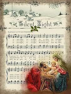 Hymn Music, Christmas Sheet Music, Religious Christmas Cards, Sheet Music Art, Princess Diana Photos, True Meaning Of Christmas, Religious Christmas, Silent Night, Christmas Music