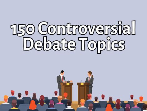 Controversial debate topics are always interesting! Hearing both sides of a passionate or heated argument can be eye-opening and can help open the minds of Interesting Debate Topics, Debate Topics, Speech Topics, Teaching English Abroad, Men Vs Women, Private Schools, Esl Activities, Best Speeches, Environmental Concerns