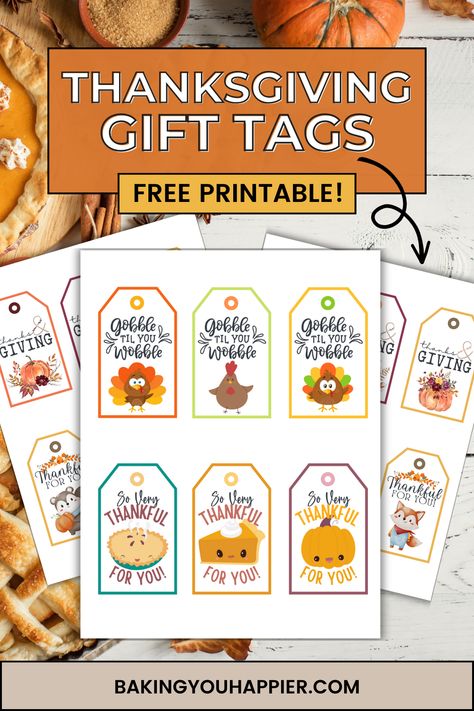 Thanksgiving Coworker Treats, Thanksgiving Work Gift Ideas, Thanksgiving Appreciation Gifts, Thanksgiving Tags Printable Free, Thanksgiving Gift Ideas For Coworkers, Teacher Snacks, Thanksgiving Gifts For Teachers, Thanksgiving Printables Free, Thanksgiving Free Printables