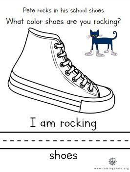 Dive into the groovy world of Pete the Cat with this fun writing and coloring activity inspired by "Rocking in My School Shoes"! Students will enjoy expressing their creativity by coloring vibrant shoes, with creative designs. Afterward, they'll write about their own shoes!

This engaging activity not only reinforces literacy skills but also encourages self-expression, all while embracing the upbeat spirit of Pete the Cat. Pete The Cat Shoes, Pete Rock, Teaching Language, Cat Shoes, Teaching Language Arts, Coloring Activity, Pete The Cat, My School, Cool Writing