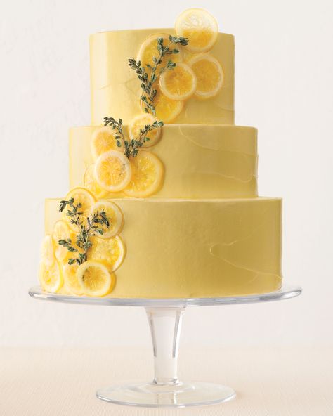 Lemon Wedding Cakes, Sugarpaste Flowers, Candied Lemon Slices, Fruit Wedding Cake, Lemon Wedding, Traditional Wedding Cake, Wedding Cake Recipe, Candied Lemons, Wedding Cake Flavors