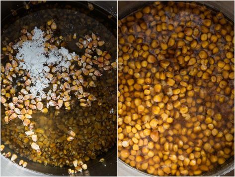 The Easy Way to Make Fresh Corn Tortillas at Home | Serious Eats Masa Tortilla Recipe, Nixtamalized Corn, Masa Recipes, Slaked Lime, Corn Tortilla Recipes, Field Corn, Tortillas Recipe, Tortilla Press, Dried Corn