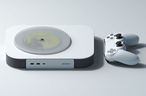 This PlayStation 6 concept is a minimalistic gaming console Sony could design in the near future Game Console Design, Playstation Consoles, Tech Gadget, Portable Display, Hydrogen Fuel Cell, Cool New Gadgets, Retro Games, Encouraging Quotes, Disk Drive