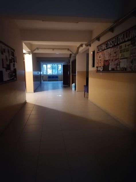 School Horror Aesthetic, School At Night Aesthetic, Night School Aesthetic, School At Night, High Mood, Summer List, School Hall, Pale Moon, Weirdcore Aesthetic