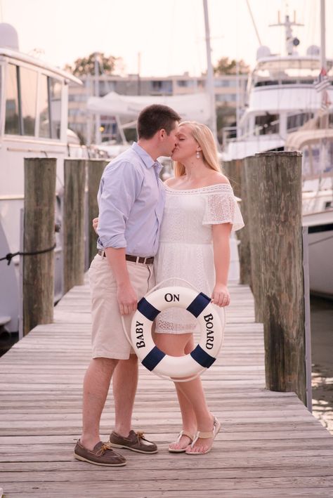 Nautical pregnancy announcement  Baby on board photo shoot  Nautical Facebook post pregnancy announcement  Baby on board life ring Nautical Baby Announcement, Boat Baby Announcement, Boat Pregnancy Announcement, Baby Announcement Facebook, Facebook Baby Announcement, Announcement Photoshoot, Sailor Baby, Baby Announcement Photoshoot, Couple Pregnancy Photoshoot