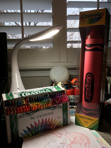 https://flic.kr/p/21WE1FQ | #Crayola Special Edition Giant Red Crayon (over one foot long!) | Blog entry. Giant Crayon, Red Crayon, Cd Crafts, Drawing Tools, Blog Entry, I Saw, Crayon, First Time, Target