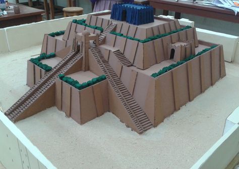 Mesopotamia Projects, Ancient Egypt Activities, Egypt Activities, Ancient Sumer, Science Models, Gardens Of Babylon, 6th Grade Social Studies, Ancient Near East, Architecture Drawing Art