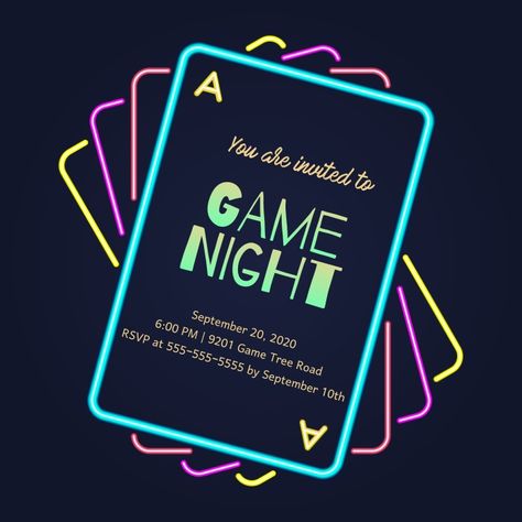 Game Night Wallpaper, Adult Game Night Invitations, Game Night Color Theme, Game Night Invitations Template Free Printable, Decorations For Game Night, Game Night Invitations Template, Board Games Poster Design, Game Night Poster Ideas, Game Night Background