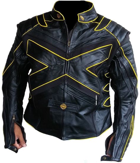 Wolverine Leather Jacket, Denim Pocket Details, X Men Costumes, Motorcycle Leathers Suit, Cowboy Jacket, Motorcycle Leather Jacket, Technology Wallpaper, Last Stand, Black Cow