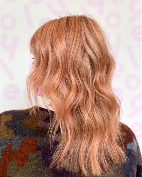 Strawberry Hair Color Rose Gold, Strawberry Blonde Vs Rose Gold Hair, Strawberry Blonde Hair Color Rose Gold, Blonde Variations, Apricot Hair Color, Apricot Hair Color Peach Rose Gold, Vibrant Strawberry Blonde Hair, Warm Golden Blonde Hair, Pink Peach Hair