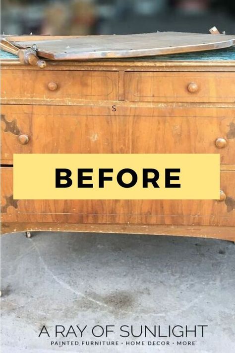 Diy Bedroom Dresser, Bedroom Dresser Makeover, Remove Paint From Glass, Dresser Paint, Green Chalk Paint, Chest Of Drawers Makeover, Drawers Repurposed, Boys Room Diy, Dresser Diy