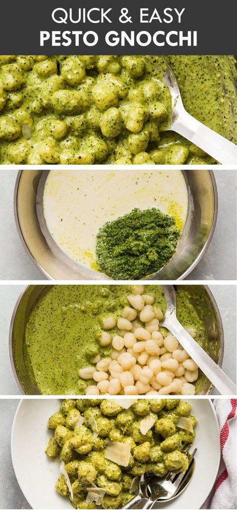 Pesto Cream Gnocchi In A Garlic Bread Bowl, Creamy Basil Pesto Gnocchi, Garlic Butter Gnocchi Recipes, Pesto Cream Gnocchi, Basil Pesto Gnocchi Recipes, Basil Pesto Gnocchi, Baked Pesto Gnocchi, Pesto Chicken And Gnocchi, Gnocchi Pesto Cream Sauce