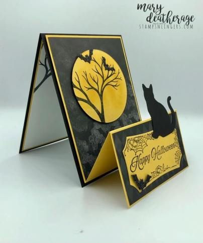 Stampin Up Halloween Cards Simple, Su Spooky Fun Cards, Stampin Up Spooky Cat Halloween Cards, Stampin Up Cat Punch Halloween Cards, Lavinia Stamps Halloween Cards, Stampin Up Spooky Cat, Halloween Fun Fold Cards, Halloween Cards Stampin Up Ideas 2022, Halloween Cards 2023