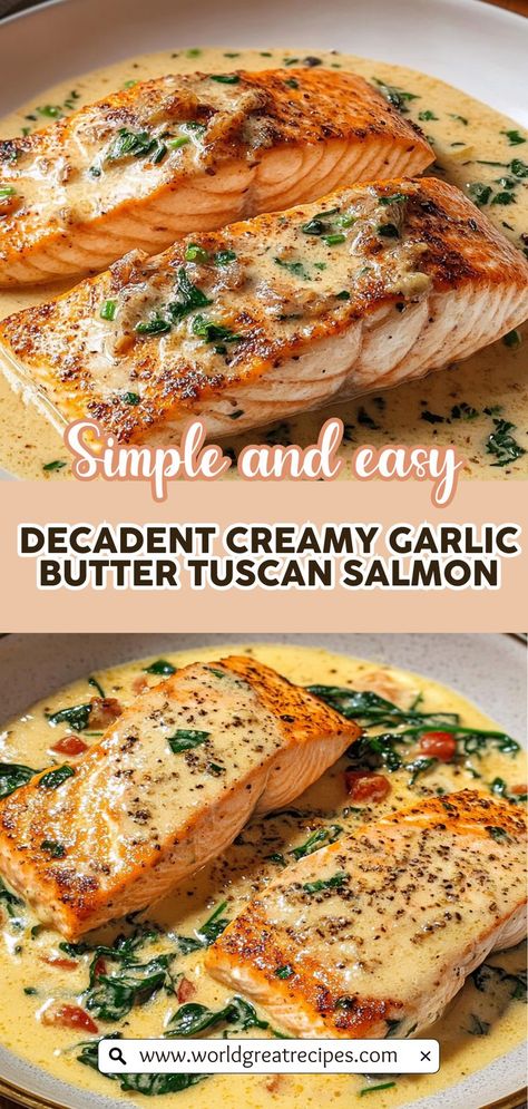 Discover the secrets to Flavor-Packed Creamy Garlic Butter Tuscan Salmon that will tantalize your taste buds! This dish brings together the richness of heavy cream, fragrant garlic, and the delightful texture of salmon, all while being easy to prepare. Perfect for those seeking quick dinner ideas that don’t skimp on flavor, this recipe is a surefire way to elevate your weeknight meals. Serve it with your favorite sides for a complete culinary experience! Salmon Side Dishes Ideas, Salmon Side Dishes, Salmon Sides, Side Dishes Ideas, Quick Easy Family Meals, Heavy Cream Recipes, Tuscan Salmon Recipe, Tuscan Salmon, Side Dishes For Salmon