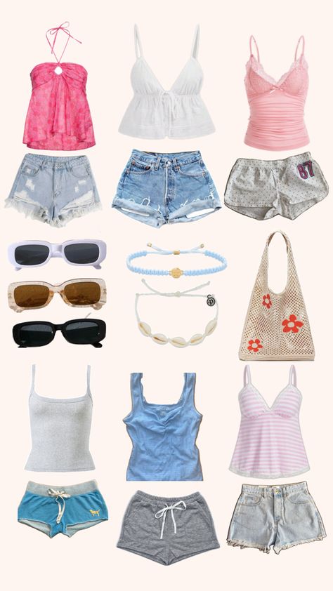 Obx Clothes Aesthetic, Summer Outfits Obx Inspired, Obx Wardrobe, Beachy Outfits, Preppy Summer Outfits, Outfit Inspo Summer, Outfit Layout, Outfit Inspo Casual, Summer Fits