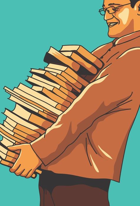 a man carrying a stack of books Carrying Books Pose Reference, Books Advertisement, A Stack Of Books, Painting Reference, Pile Of Books, Book Wallpaper, Pose References, Ap Art, Reference Poses