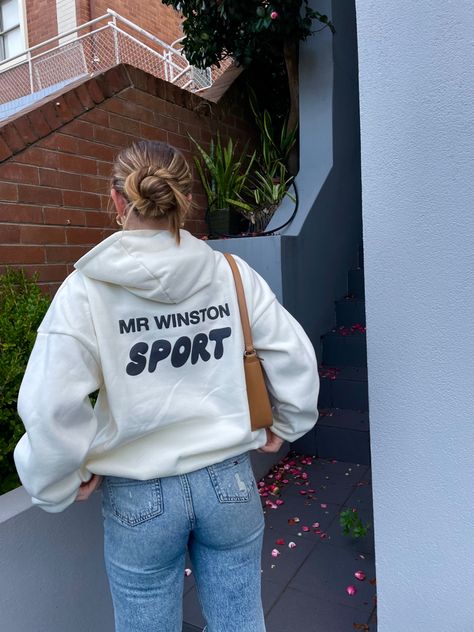 Mr Winston sport hoodie for winter aestheic , hoodie basics Mr Winston Hoodie Outfits, Me Winston Hoodie, Mr Winston Hoodie Aesthetic, Aussie Winter Fashion, Australian Winter Outfits, White Fox Jumper, Mr Winston Hoodie, White Fox Hoodie, White Girl Outfits