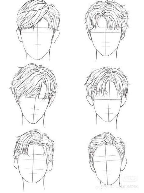 How To Draw A Man Bun, How To Draw A Man Step By Step, How To Draw Man Hair, How To Draw Hair Male Step By Step, Male Drawing Hair, How To Draw A Man Face, How To Draw Male Head, Mens Hair Drawing Reference, Male Hair Sketch