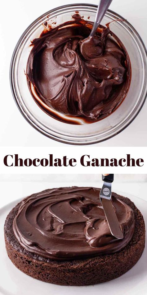 Chocolate Chip Ganache Recipe, Chocolate Ganache For Cookies, Milk Chocolate Ganache Filling, Ganache With Chocolate Chips, Soft Ganache Filling, Diy Chocolate Ganache, Chocolate Frosting Recipe For Cake, How To Make Ganache Filling, How To Make A Ganache