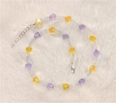 BEADS JEWELRY DIY #BeadedJewelry Beading Ideas Jewelry, Long Beaded Necklaces, Yellow Hearts, Diy Jewelry Rings, Japanese Beads, Ideas Jewelry, Indie Jewelry, Beaded Necklace Diy, Diy Bracelet Designs