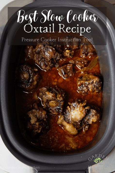 Slow Cooked Oxtails, Oxtails And Potatoes, Slow Cooker Oxtail Soup, Oxtail In Slow Cooker Recipe, Oxtail In Crockpot, How To Cook Oxtails In A Pressure Cooker, Slow Cooker Oxtail Stew, Oxtail Recipes Slow Cooker Easy, Simple Oxtail Recipes Crockpot