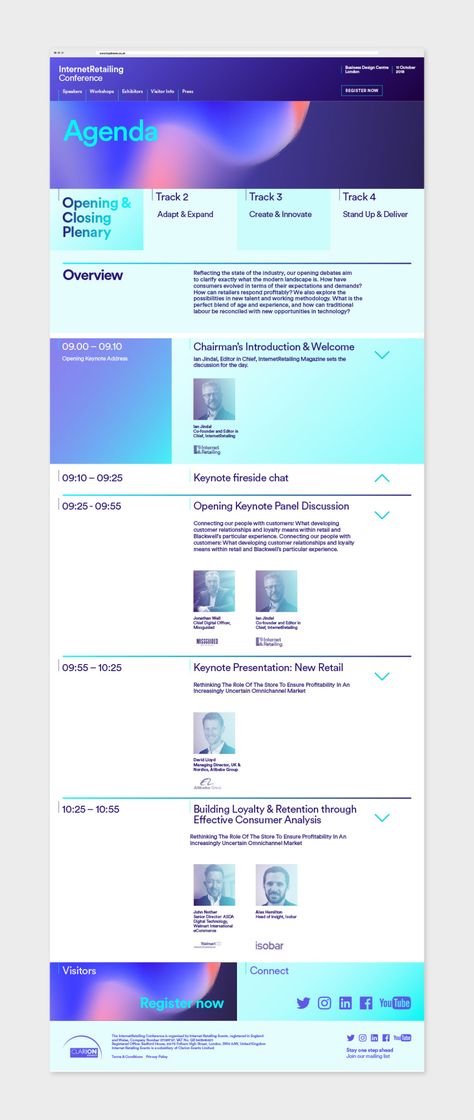 Internet Retailing Conference on Behance Agenda Layout, Conference Invitation, Conference Agenda, Event Agenda, Digital Conference, Agenda Design, Business Agenda, Event Invitation Design, Conference Branding