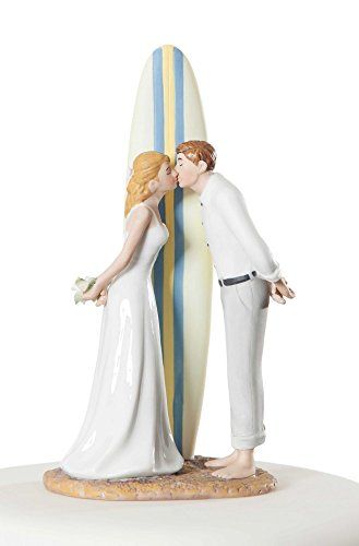 Wedding Collectibles Summer Lovin Surfer Beach Wedding Cake Topper *** You can get additional details at the image link.(This is an Amazon affiliate link and I receive a commission for the sales) Surfer Cake, Surfer Wedding, Cakes Purple, Surf Wedding, Beach Cake Topper, Cakes Floral, Beach Wedding Cake Toppers, Cakes Pink, Wedding Cake Topper Figurines