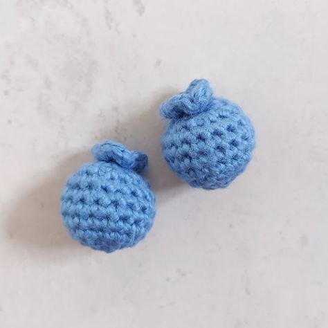 Crochet Blueberries Crochet Berries Free Pattern, Crochet Blueberry Pattern Free, Blueberry Crochet Free Pattern, Amigurumi Blueberry, Blueberry Crochet, Crochet Blueberry, Business Vibes, Crochet Accessory, Crochet Market