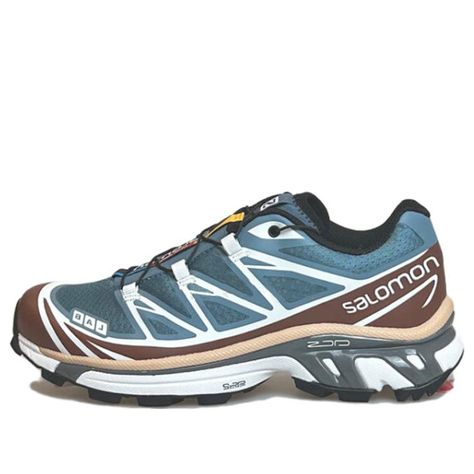 Shop SALOMON XT-6 Adv 'Blue Brown White' 472931 at KICKS CREW — your go-to for authentic, stylish sneakers. Whether for fashion, performance, or collection, find your perfect pair with us. Cute Comfy Sneakers, Solomon Xt6, Blue And Brown Outfit, Plus Size Chic Outfits, Blue Sneakers Outfit, Solomons Shoes, Arcteryx Jacket, Climbing Outfits, Gorp Core