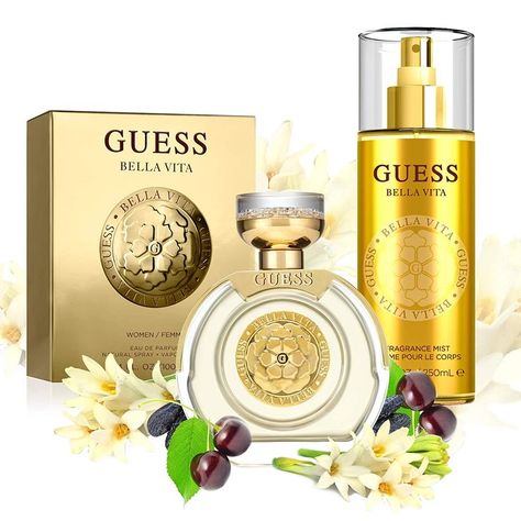 Introducing Guess Bella Vita, an elegant and luxurious women's perfume for the glamourous Guess girl. This fruity floral oriental fragrance brings Guess back to its roots and instills confidence. Guess Seductive, Guess Clothing, Women's Perfume, Guess Girl, Vanilla Orchid, Spray Perfume, Perfume And Cologne, Black Currants, Perfume Spray