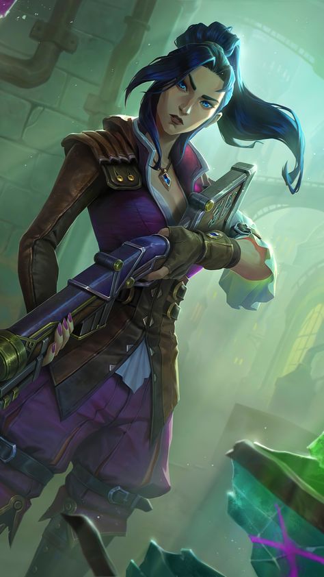 Arcane Caitlyn, Caitlyn Arcane, Arcane Wallpaper, League Of Legends, Trivia, The Magic, Fun Facts, Purple