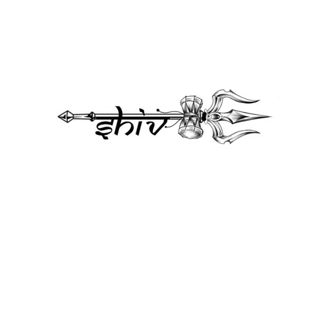 Trishul Ganesh Tattoo, Shiv Sada Sahayate Tattoo, Shiva Name Tattoo Design, Shiva Logo Design, Shiv Logo, Shiv Tattoo Design, Om Trishul Tattoo, Shading Tattoos, Simple Compass Tattoo