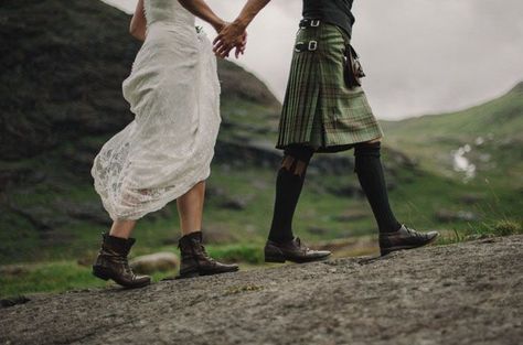 Secret Scottish Elopement on the Isle Of Skye: Laura + Damian Scottish Aesthetic, Gaelic Blessing, Outlander Wedding, Scottish Elopement, Highland Wedding, Scotland Wedding, The Isle Of Skye, Celtic Wedding, Scottish Wedding