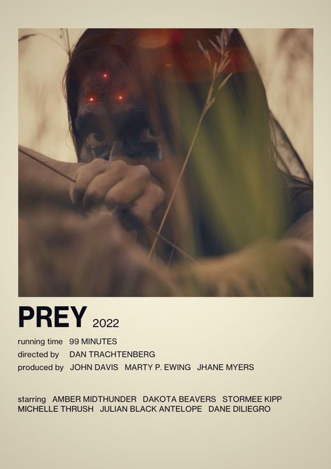 Prey Movie Poster, Movie Posters For Room, Prey Movie, Iconic Movie Posters, Film Posters Minimalist, Posters Minimalist, Posters For Room, Polaroid Poster, Year One